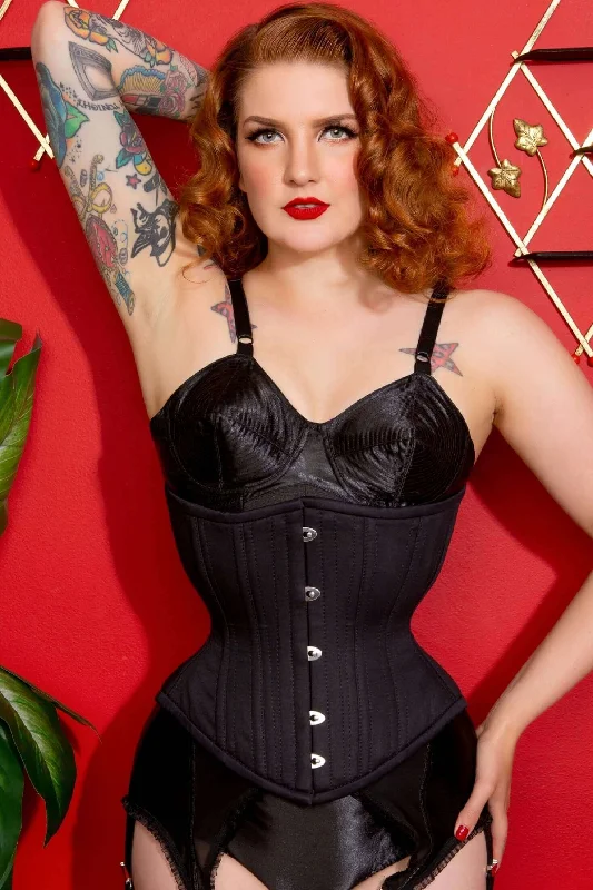 Artemis Corset Designed by Lucy's Corsetry Hourglass Silhouette in Black