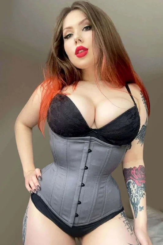 Limited Collection Grey Vixen Curvy Waist Training Corset