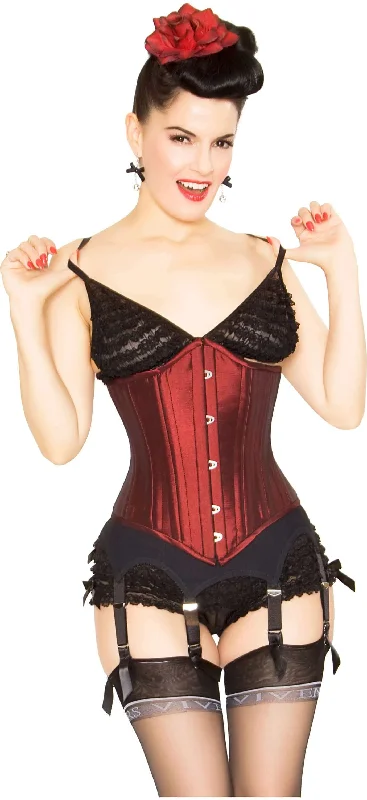 Playgirl Faith 24 Steel Bone Ruby Rust Waist Training Corset Cincher