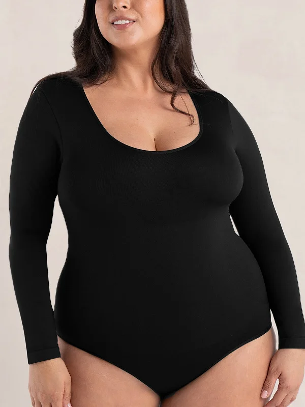 Shapermint Essentials All Day Every Day Long Sleeve Bodysuit