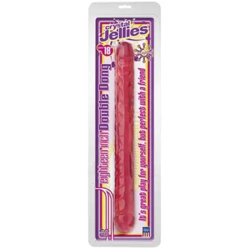 Crystal Jellies - Double Dong Pink 18in