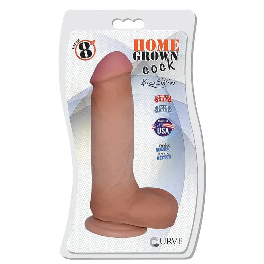 Curve Toys Home Grown Cock 7 in. Dildo with Balls & Suction Cup