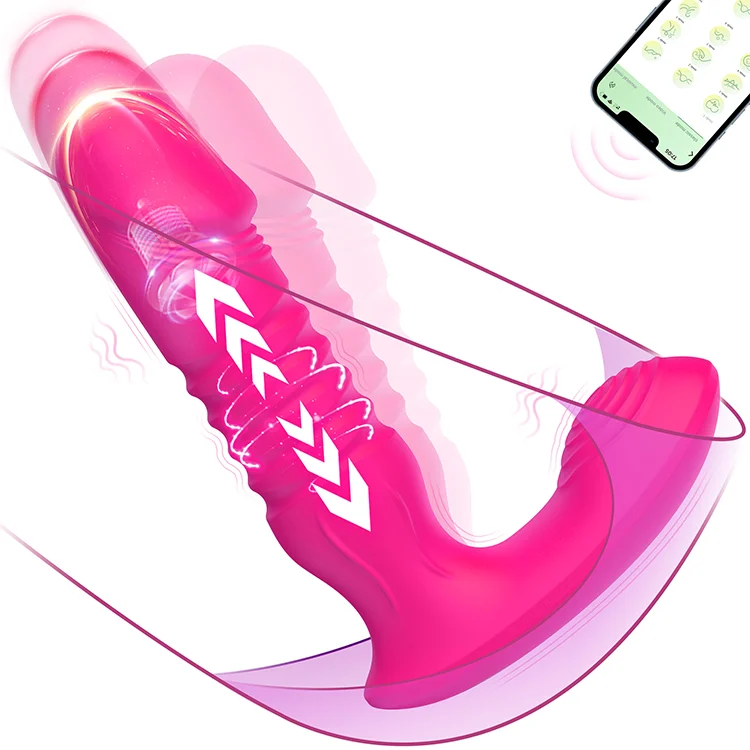 G Spot Dildo Vibrator - Thrusting & Vibrating