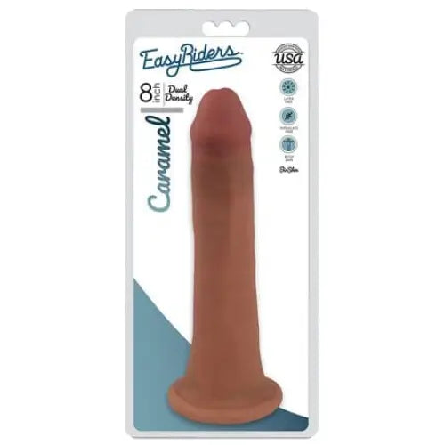 Easy Riders 8" Slim Bioskin Dildo Caramel