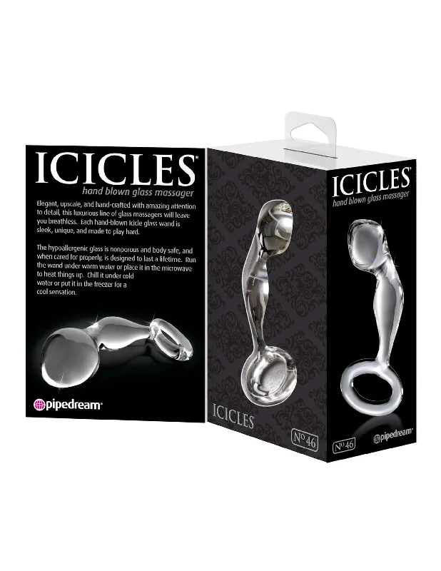 Icicles No. 46 Hand-Blown Glass Sex Toy: A Clear Elegance