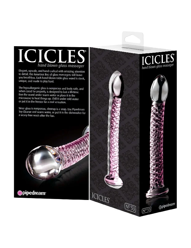 Pipedream Icicles No. 53 Glass Probe | Hand-Blown Luxury for Explosive Stimulation