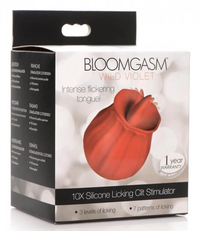 Inmi Bloomgasm Wild Violet 10X Licking Stimulator Red