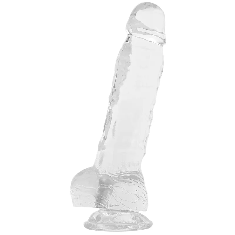 King Cock 7 Inch Ballsy Dildo in Clear