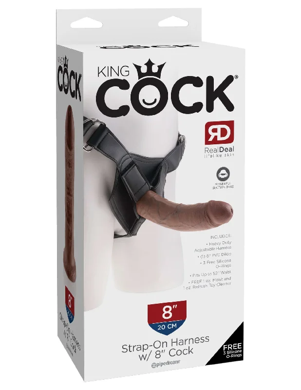 King Cock Strap-On Harness with 8" Cock - Real Deal RD Experience