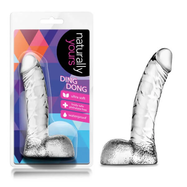 Naturally Yours Ding Dong Clear - The Perfectly Sized Realistic Dildo for Beginners