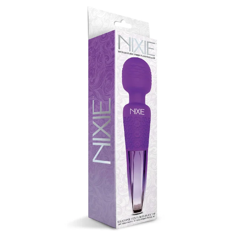 Nixie Wand Massager Purple Ombre Metallic