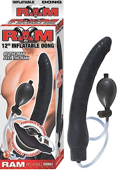 Experience Intense Pleasure and Expansion with the Nasstoys Ram 12-Inch Inflatable Dong