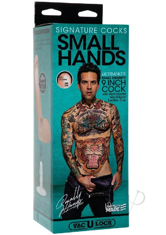 Signature Cocks Small Hands 9 - 9-Inch Realistic Dildo by the Tattooed Porn Star