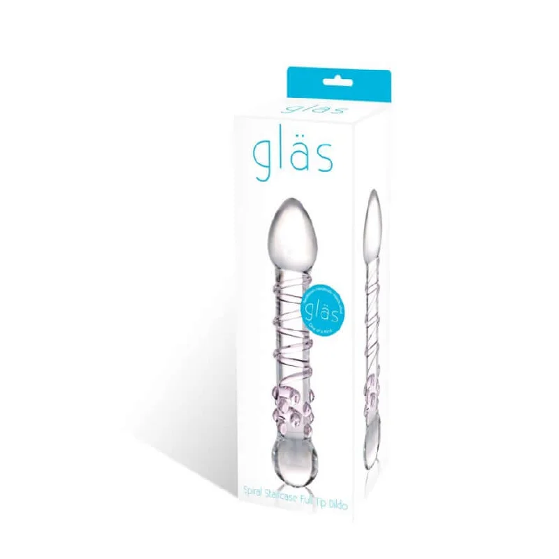 Unleash Your Erotic Creativity with the Glas Spiral Staircase Full Tip Dildo