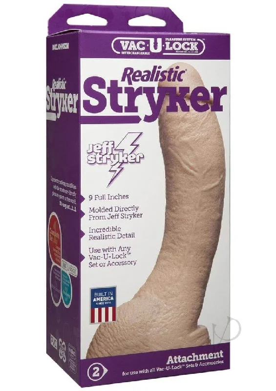 Experience Pure Bliss with the Vac U Lock Stryker Realistic Cock Attachment