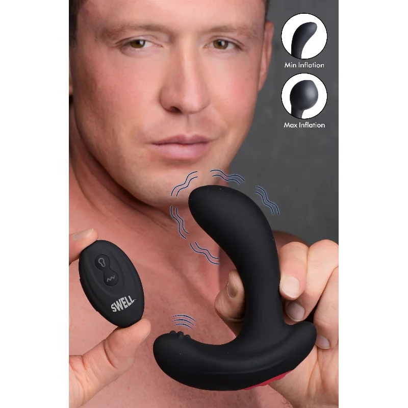 10X Inflatable Vibrating Silicone Prostate Plug