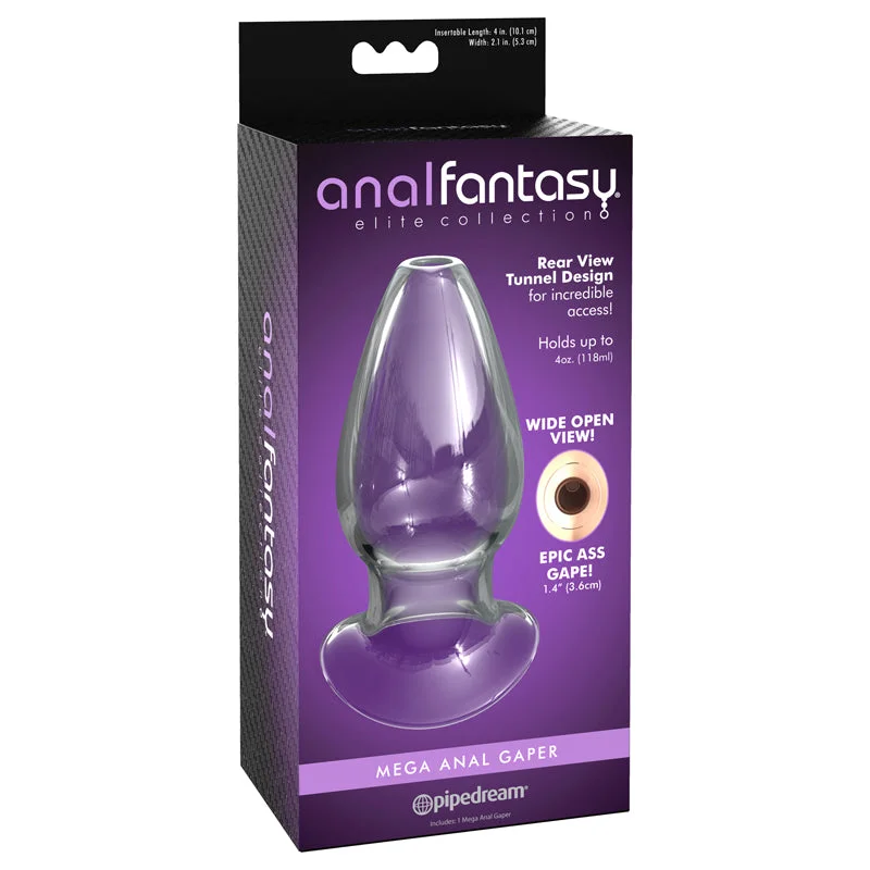 Anal Fantasy Elite Collection Mega Anal Glass Gaper - Clear