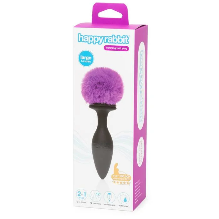 Happy Rabbit Vibrator Large Vibrati Bunny Tail Butt Plug