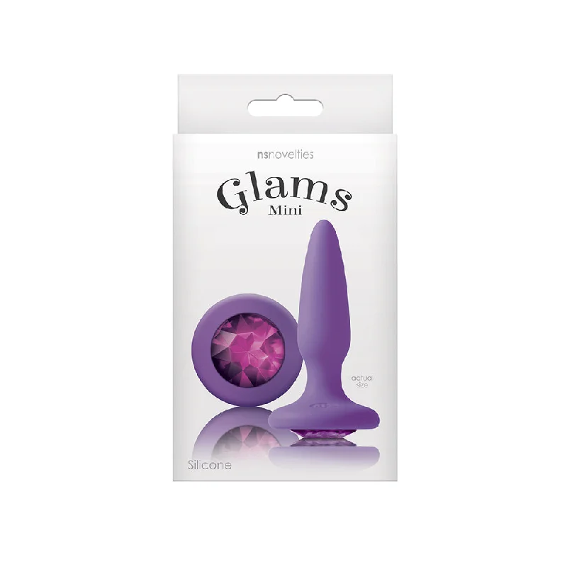 Glams Mini Butt Plug Purple Gem