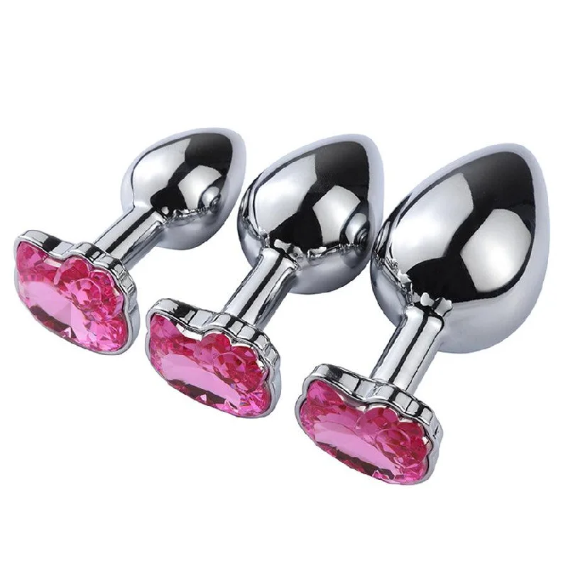 Luxury Metal Jewelry Butt Plug Toy