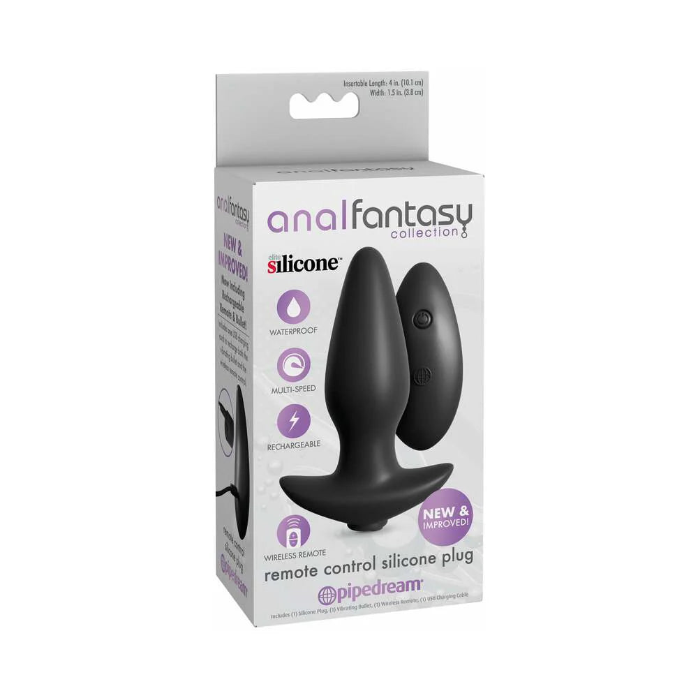 Pipedream Anal Fantasy Collection Vibrating Remote Control Silicone Plug