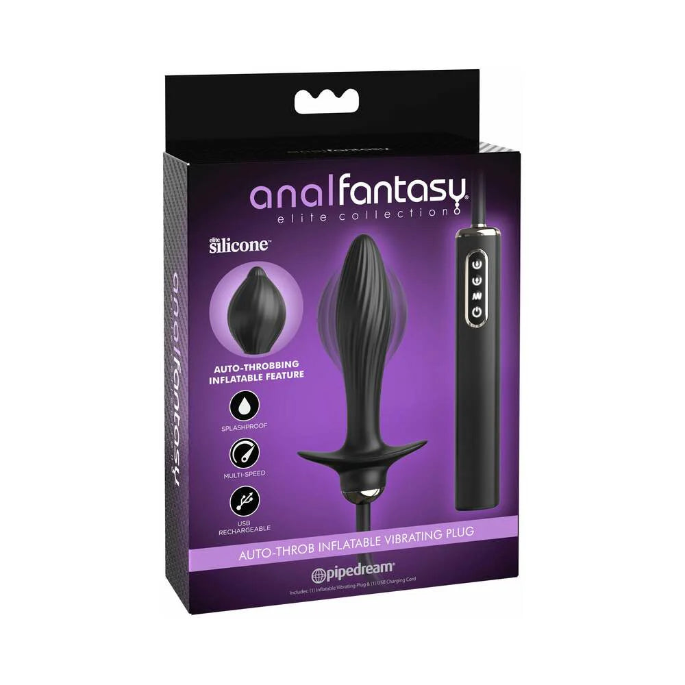 Pipedream Anal Fantasy Elite Collection Auto-Throb Inflatable Vibrating Plug