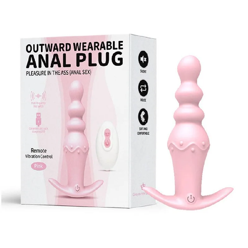 Remote Control Silicone Vibrating Anal Beads Toy