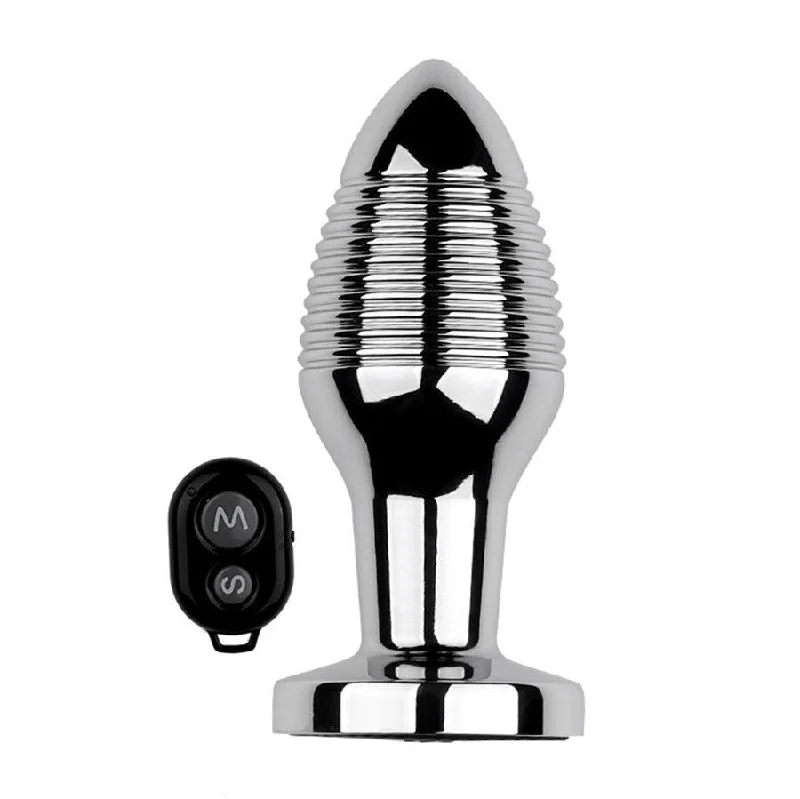 Remote Control Stainless Steel Vibrating Butt Plug