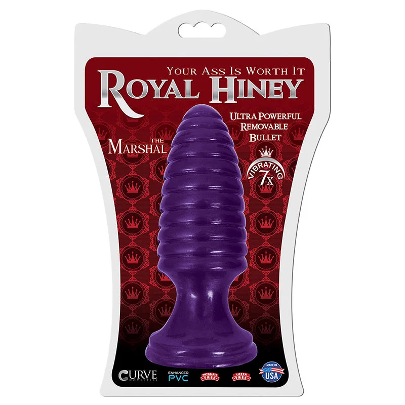 Royal Hiney Red The Marshal Purple Butt Plug