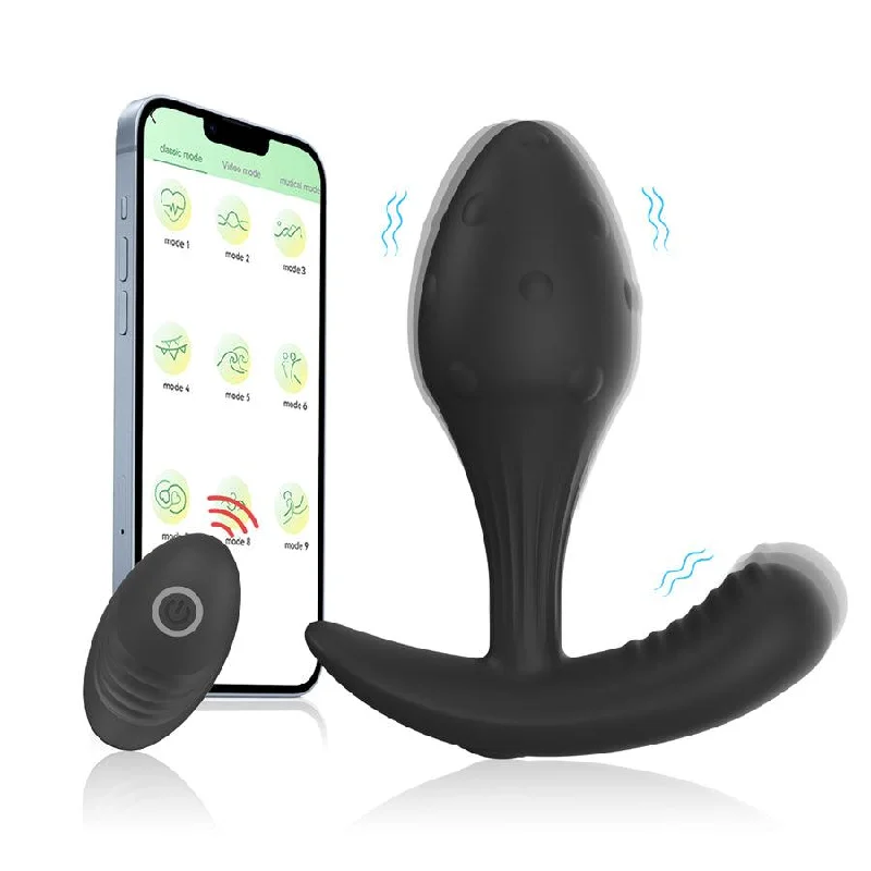 Wireless Remote Vibrating Anal Plug for Sex Game