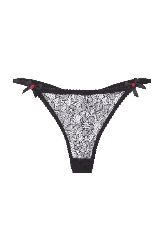 Lorna Lace Thong (Black)