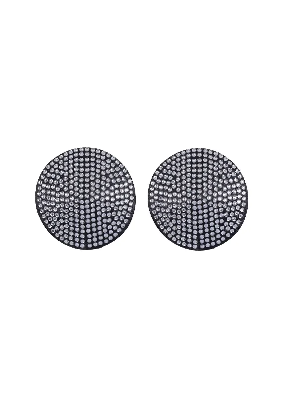 Zenn Nipple Pasties (Black/Silver)