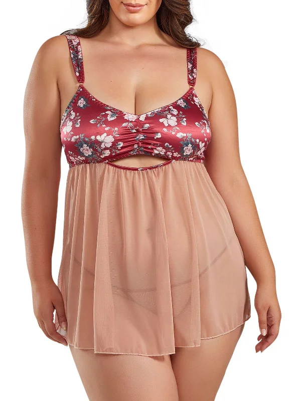 Women's Brittany Plus Size Babydoll Lingerie