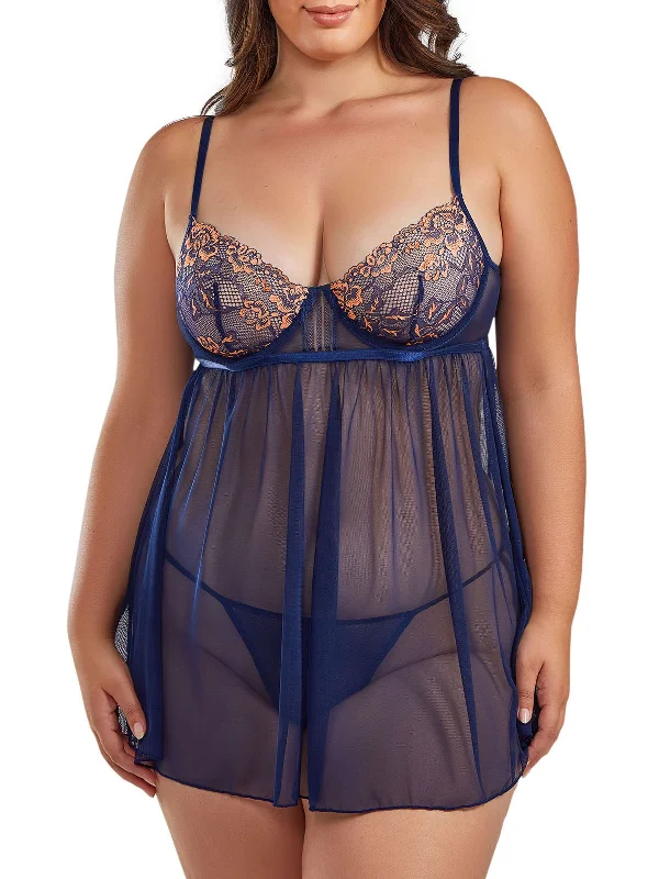 Women's Jennie Plus Size Babydoll Lingerie