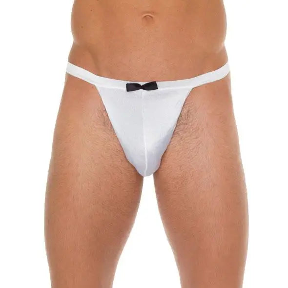 Rimba Mens Waiter White G-string